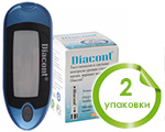 Глюкометр Диаконт Компакт в ПОДАРОК + тест-полоски Диаконт №50 (2 упаковки)