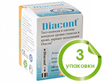 Тест-полоски Диаконт №50 (Diacont), 3 упаковки