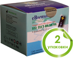 Тест-полоски еБсенсор №100 (eBsensor), 2 упаковки