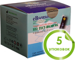 Тест-полоски еБсенсор №100 (eBsensor), 5 упаковок